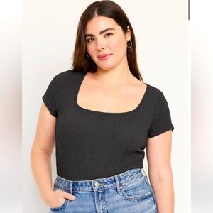 Old Navy Fitted Square Neck T Shirt XXL